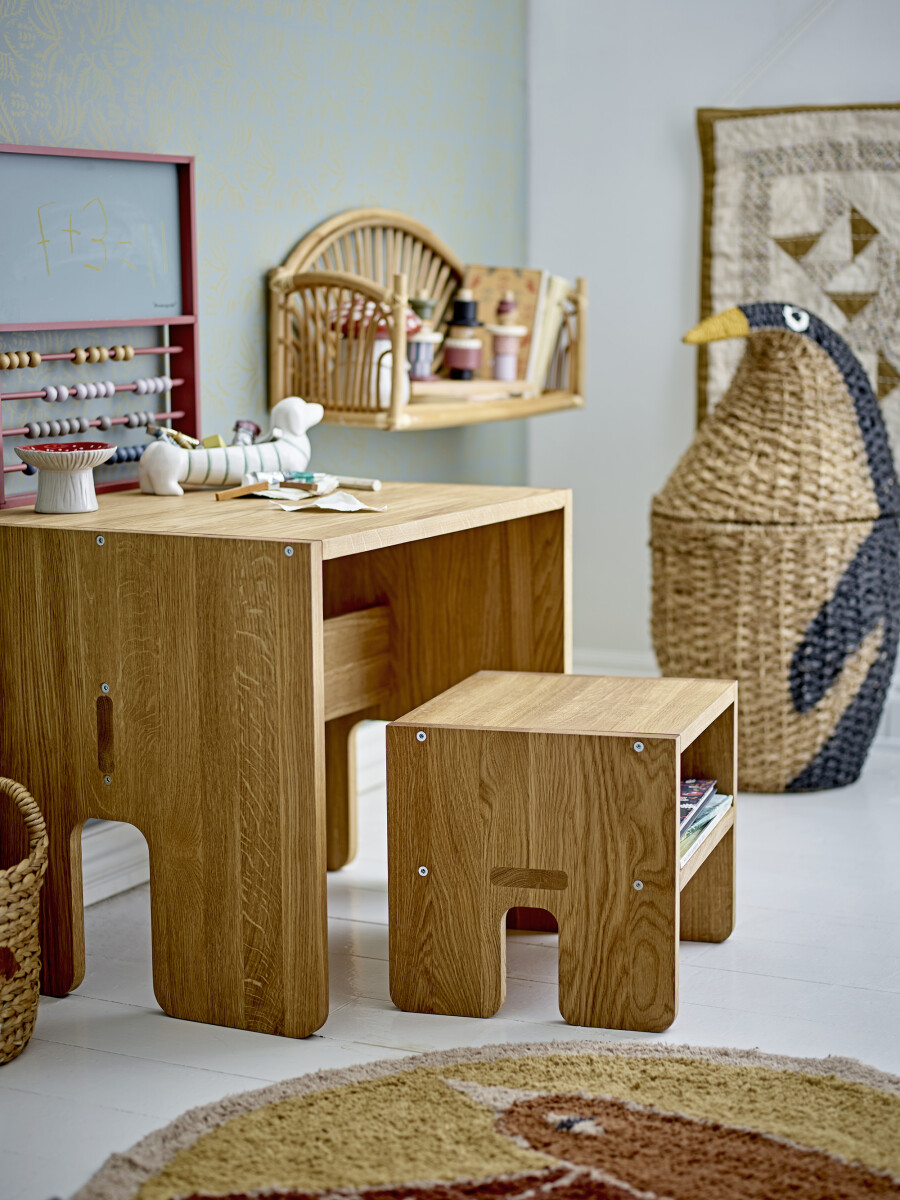 Bloomingville Mini - Tazia Opbevaringskurv Til Børn - Sort - Bankuan Grass