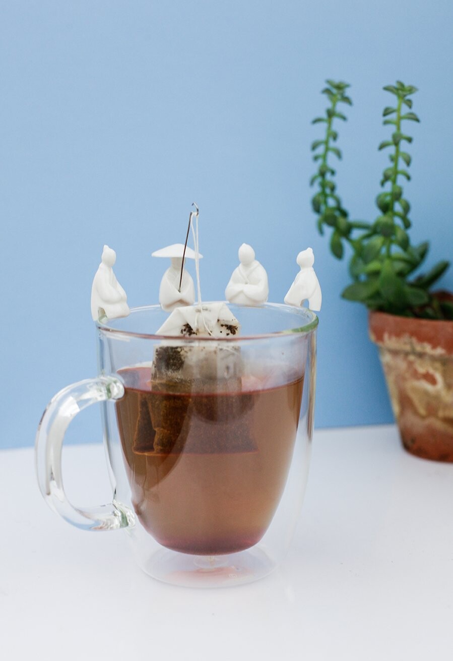 Kikkerland - Fishermen Teholdere I Silikone - 4 Stk