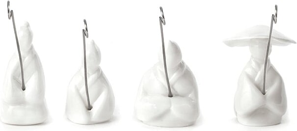 Kikkerland - Fishermen Teholdere I Silikone - 4 Stk