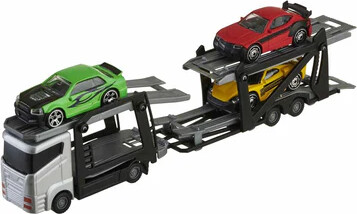 Teamsterz - Biltransporter Legetøj - Lastbil Inkl Biler - Assorteret