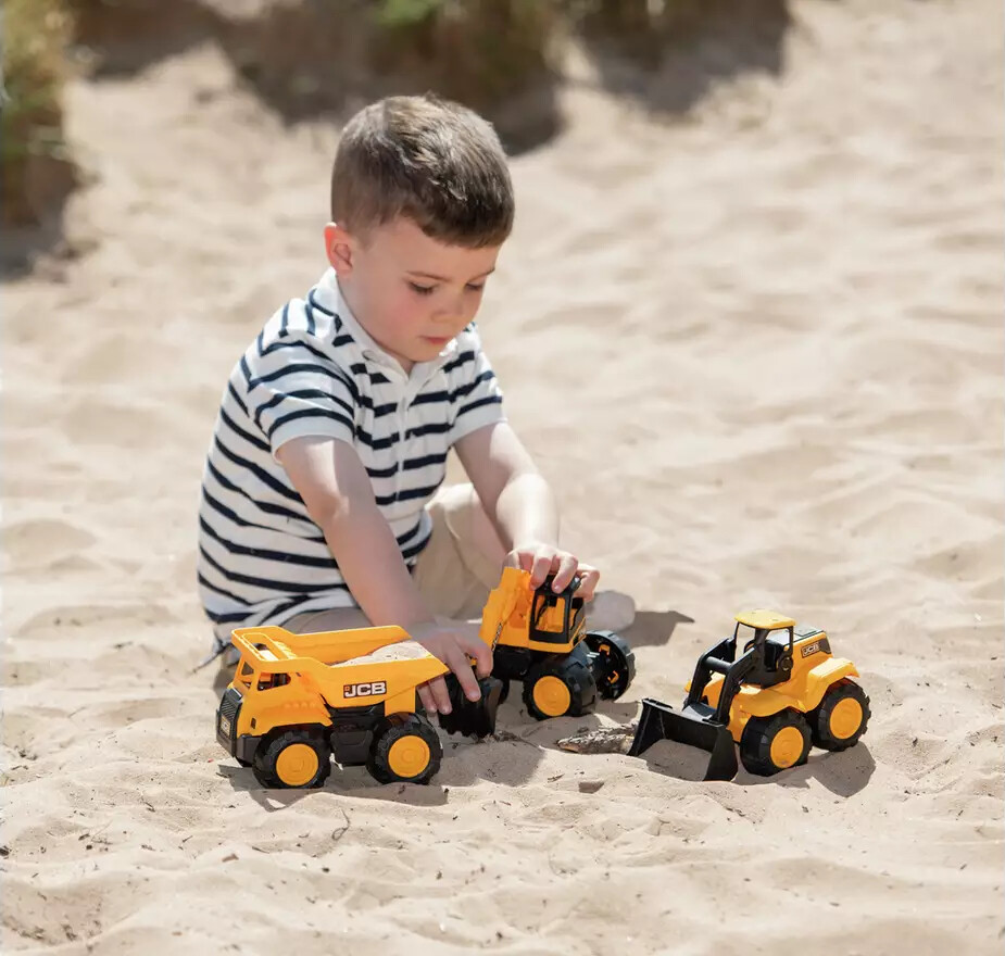 Teamsterz - Gravemaskiner Legetøj - Jcb Tough Trucks - 3-Pak
