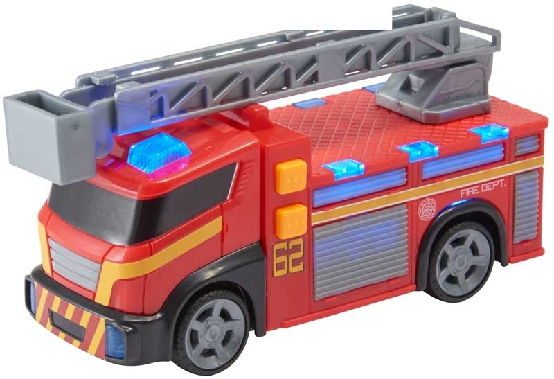 Teamsterz - Mighty Machines - Legetøjs Brandbil - Lyd Og Lys