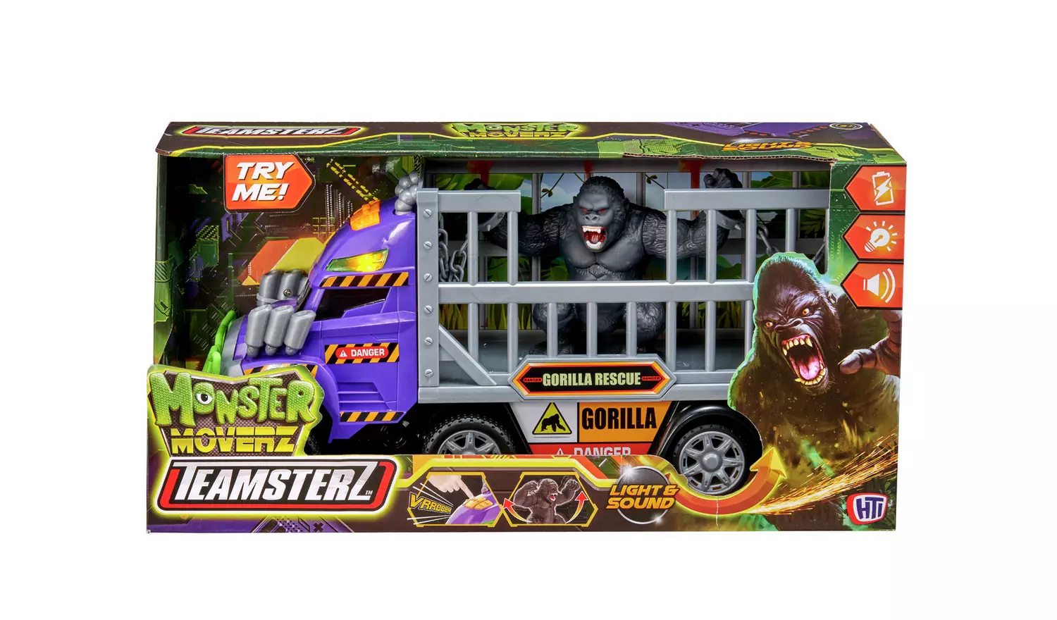 Teamsterz - Mighty Machines Gorilla Transporter - Lyd Og Lys