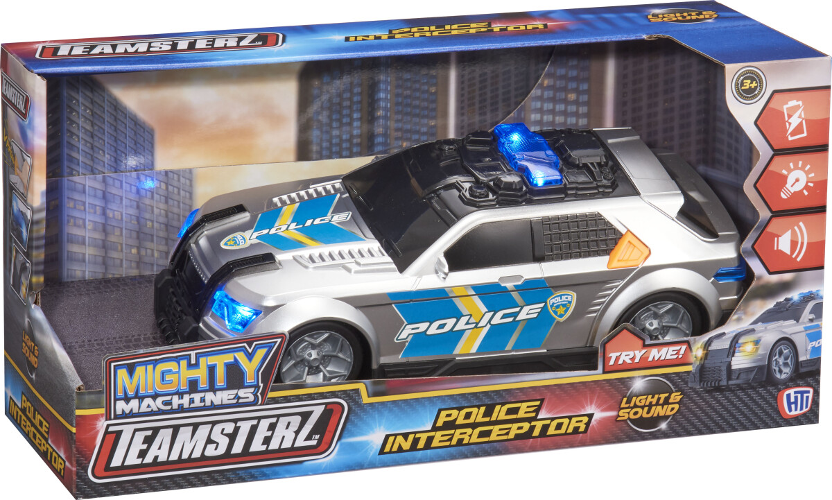 Teamsterz - Mighty Machines - Police Interceptor - Legetøjs Bil