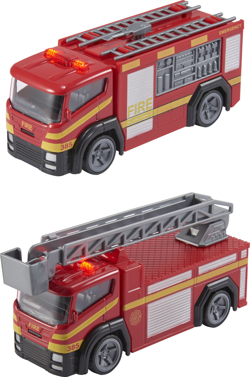 Teamsterz - Street Kingz - Fire Engine - Legetøjs Brandbil - Overraskelse