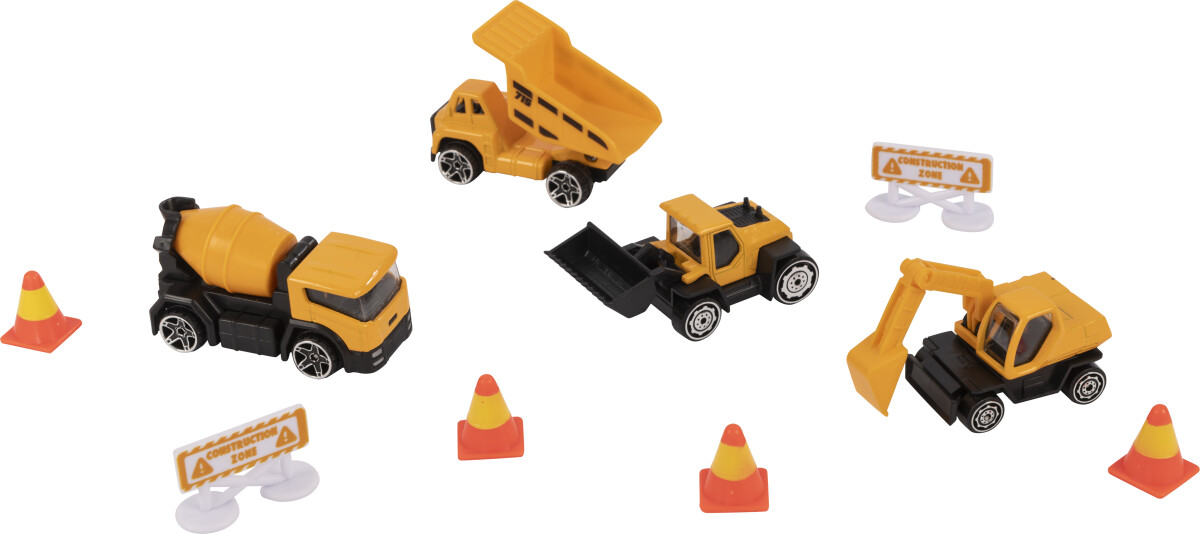 Teamsterz - Street Machines - Building Machines - Gravemaskiner Legetøj