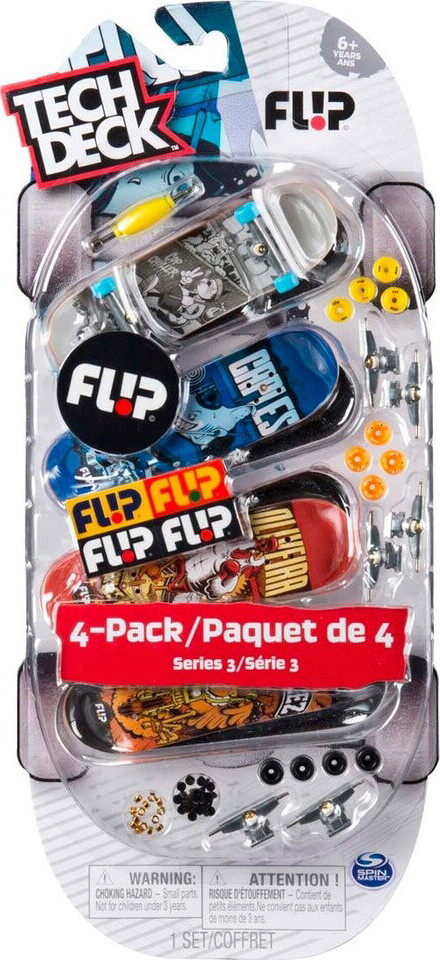 Tech Deck - Skate 4-Pak Multisæt Finger - Boards Assorterede