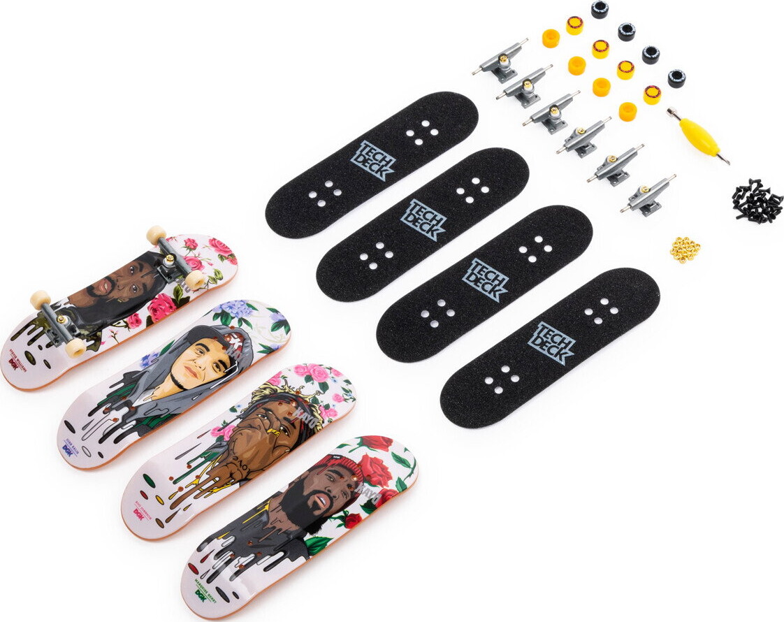 Tech Deck - Skate 4-Pak Multisæt Finger - Boards Assorterede