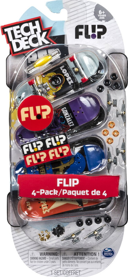 Tech Deck - Skate 4-Pak Multisæt Finger - Boards Assorterede