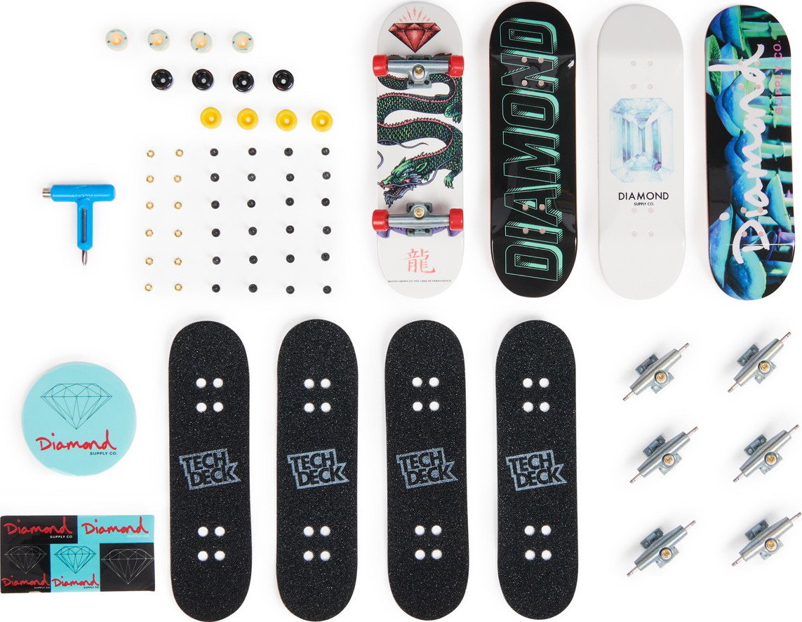 Tech Deck - Skate 4-Pak Multisæt Finger - Boards Assorterede