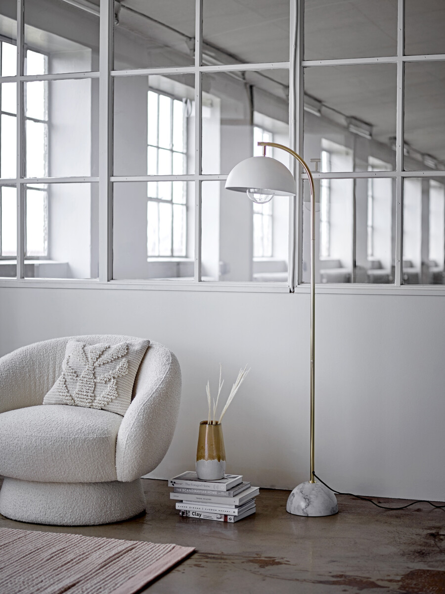 Bloomingville - Ted Loungestol - Hvid - Polyester Stof