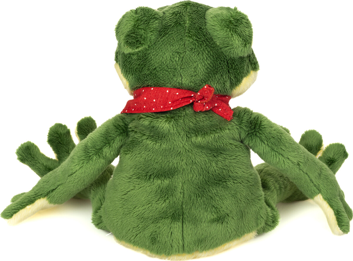 Teddy Hermann - Frø Bamse Med Bandana - 28 Cm