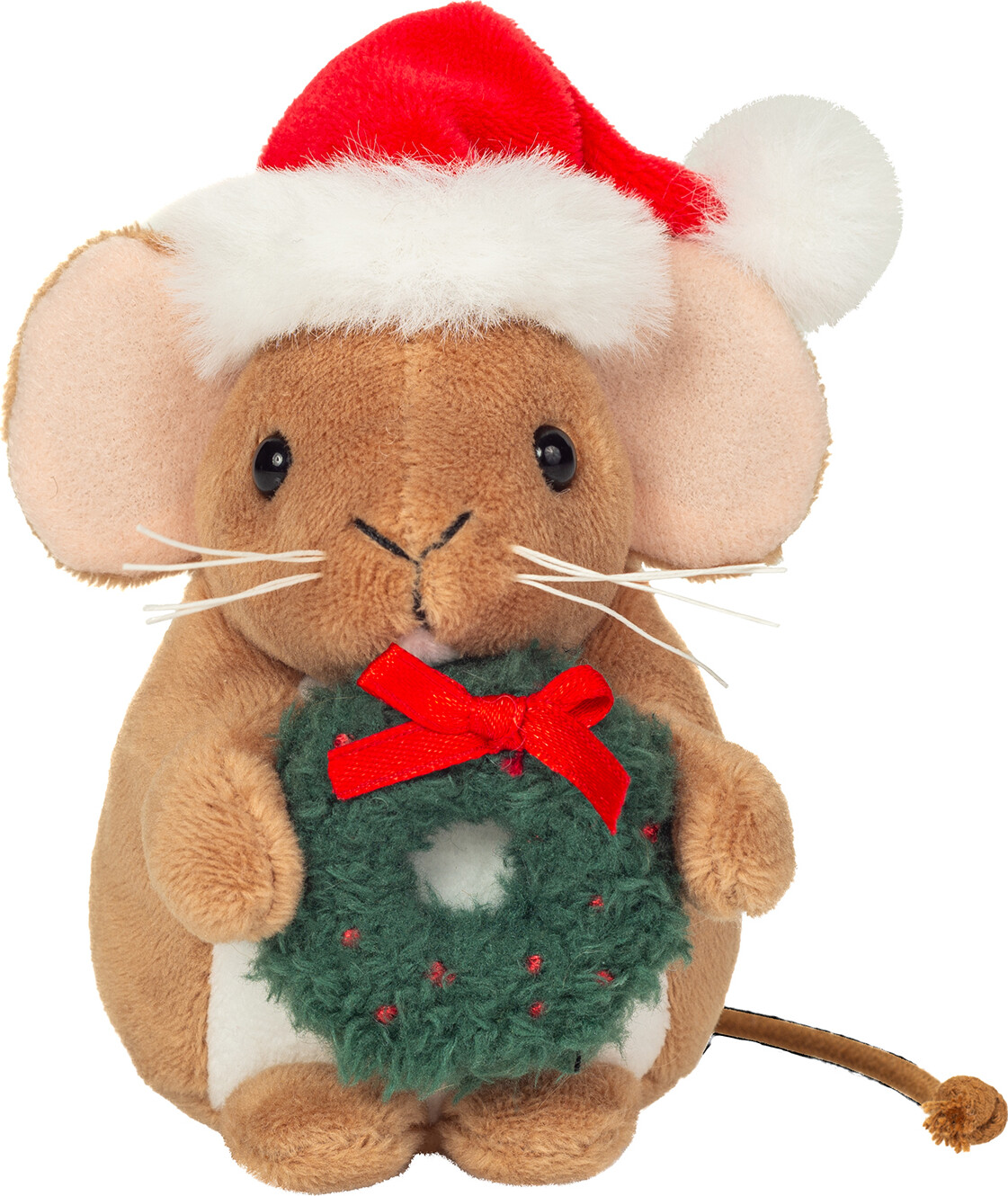 Teddy Hermann - Julemus Med Adventskrans 11 Cm