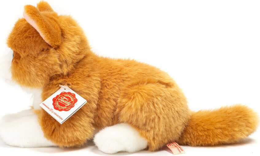 Teddy Hermann - Kat Bamse - Rød - Liggende - 20 Cm
