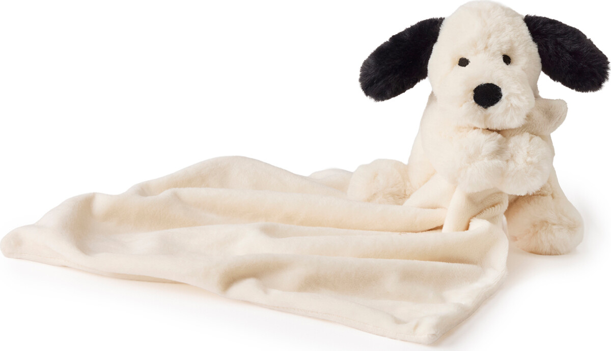 Teddy Hermann - Nusseklud - Hund Sort-Hvid