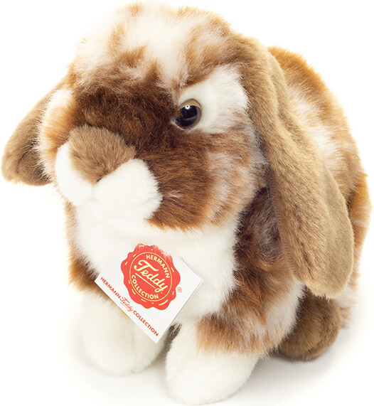 Teddy Hermann - Kanin Bamse - Hvid Og Mørkebrun - 20 Cm