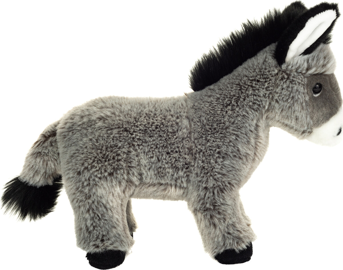 Teddy Hermann - Æsel Bamse - Grå - Stående - 27 Cm