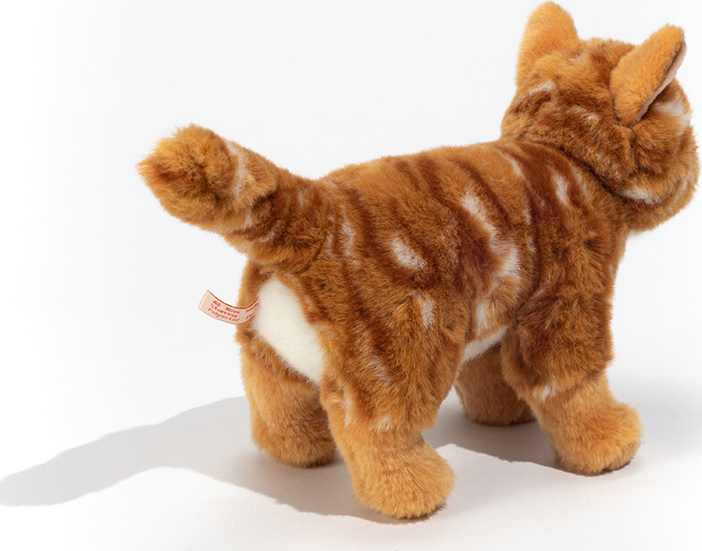 Teddy Hermann - Kat Bamse - Rødstribet - Stående - 20 Cm