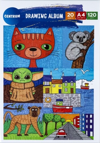 Tegneblok Animal A4 120 G - 20 Sider - Centrum