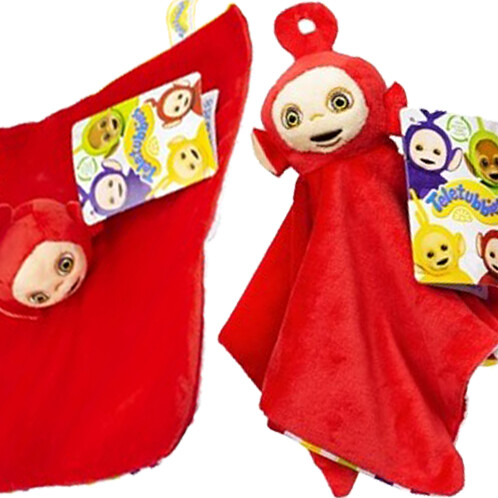 Teletubbies Sutteklud I Plys - Po - Rød - 27X27 Cm