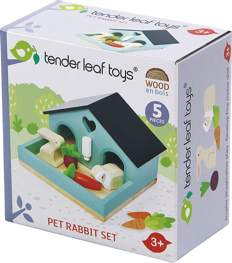Tender Leaf - Kæledyrssæt Til Dukkehus - Kaniner