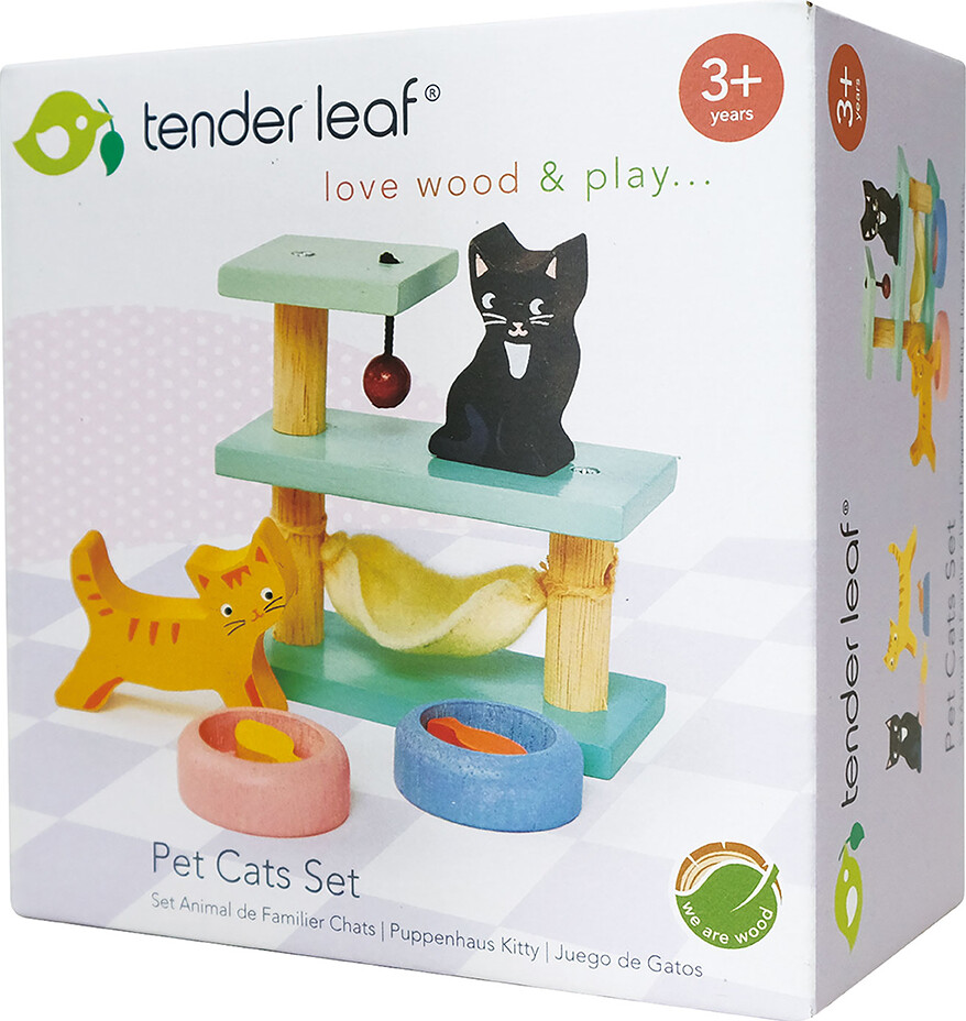 Tender Leaf - Kæledyrssæt Til Dukkehus - Katte