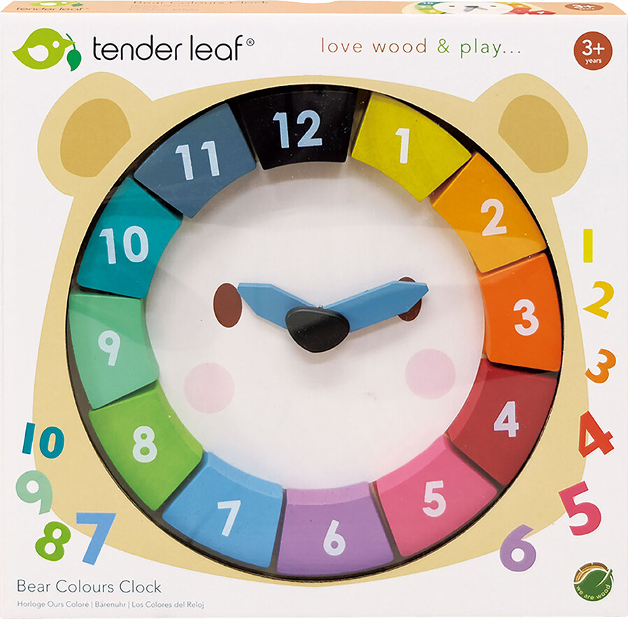 Tender Leaf - Lær Klokken Ur Til Børn - Tal Og Farver