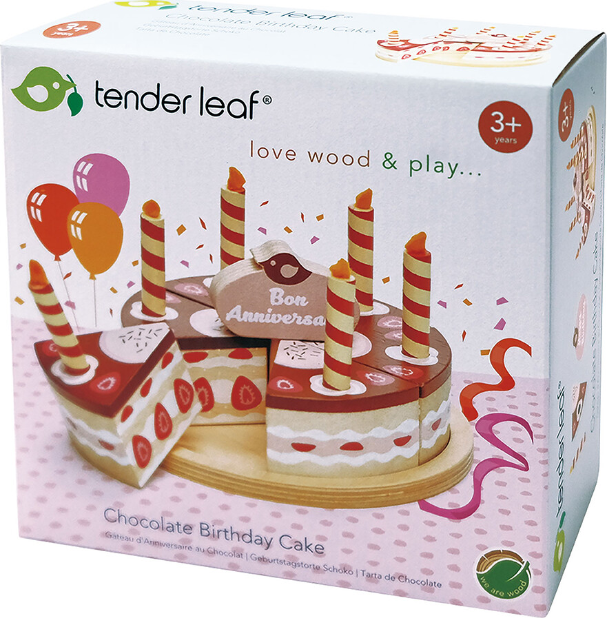 Tender Leaf - Lagkage Med Lys - Chokolade