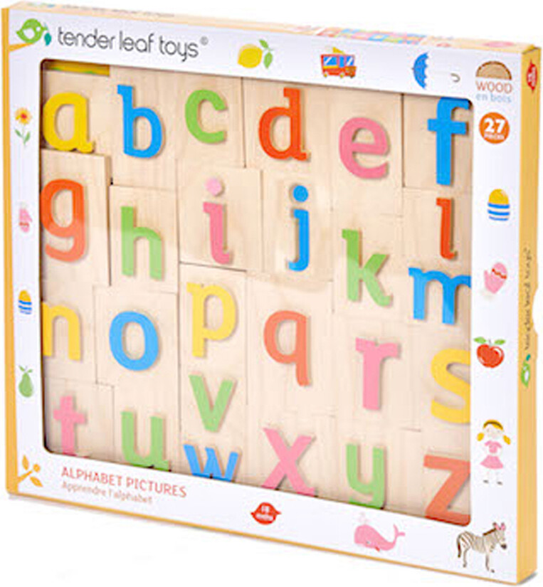 Tender Leaf - Bogstav Puslespil - Engelsk Alfabet - 26 Brikker