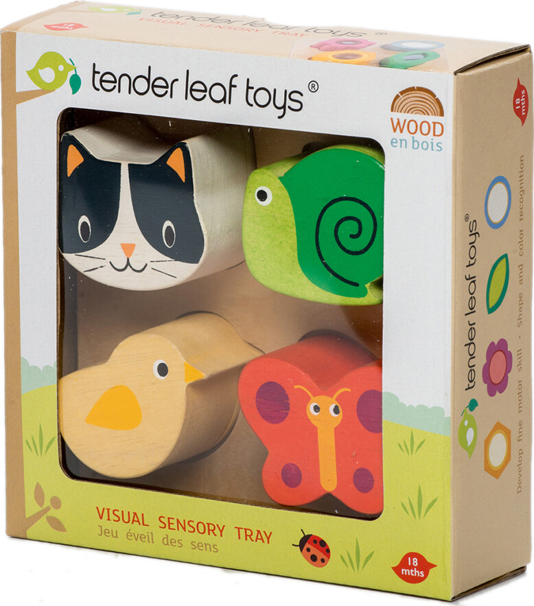 Tender Leaf - Puslespil Med 4 Brikker - Føledyr