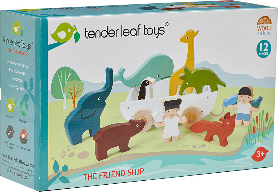 Tender Leaf - Trækvogn Med Figurer