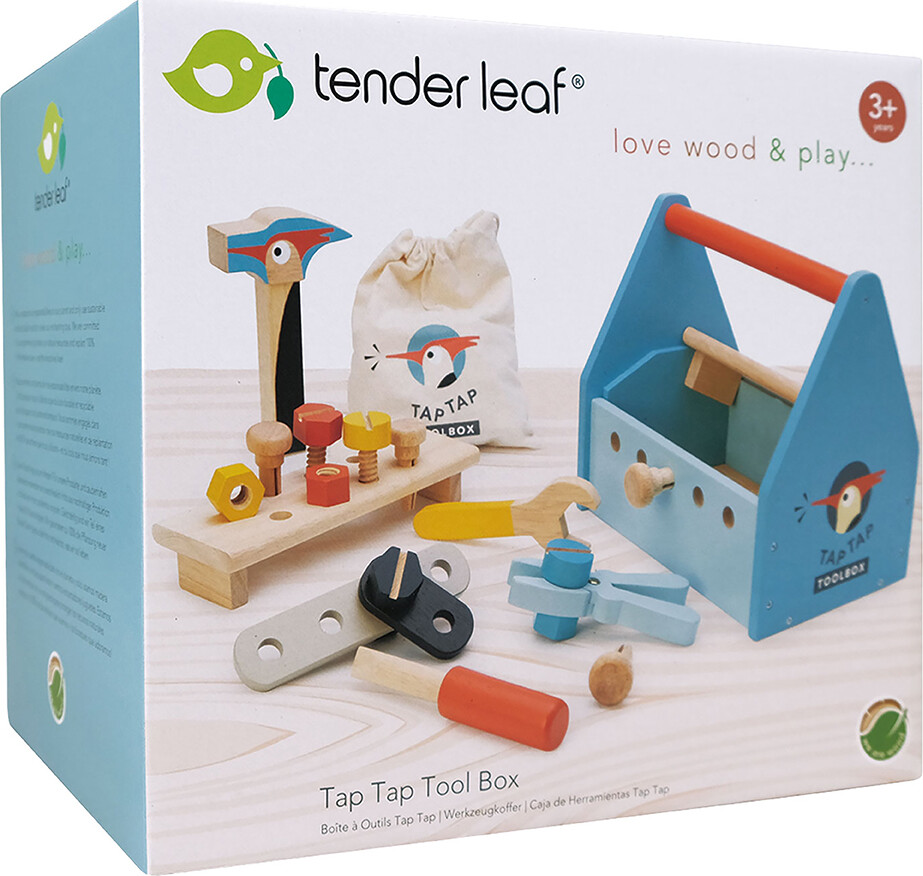 Tender Leaf - Værktøjskasse I Træ Til Børn