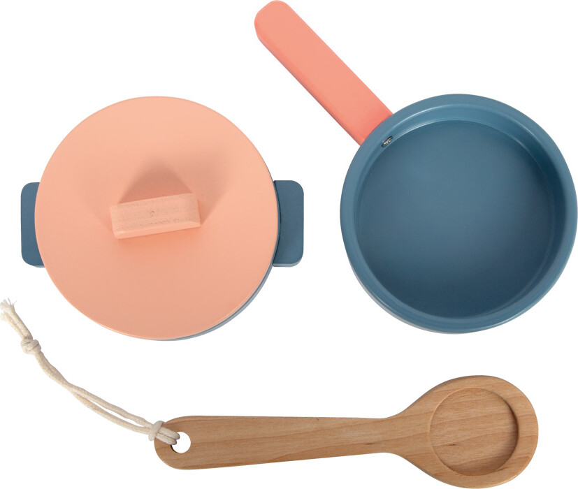 Small Foot - Terrazzo Legekøkken Med Tilbehør - Træ - Kompakt