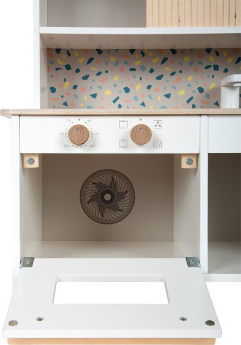 Small Foot - Terrazzo Legekøkken Med Tilbehør - Træ - Kompakt