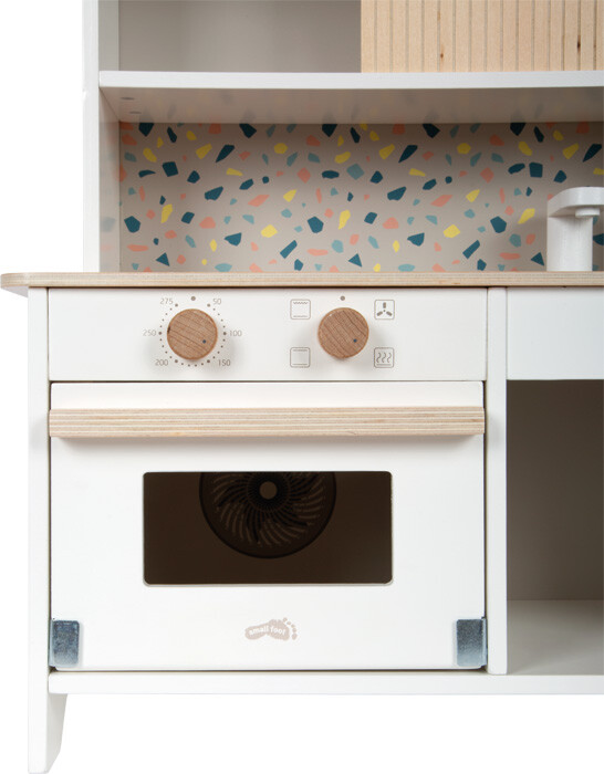 Small Foot - Terrazzo Legekøkken Med Tilbehør - Træ - Kompakt