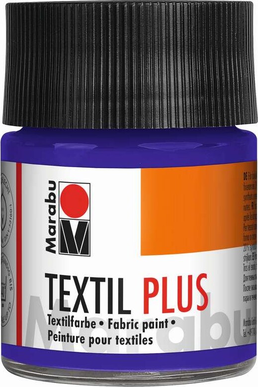 Marabu - Textil Plus - Mørk Violet 051 - 50 Ml - Tekstilmaling
