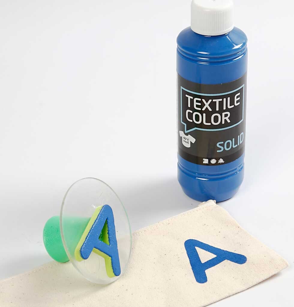 Tekstilmaling - Dækkende - Assorterede Farver 12X250 Ml