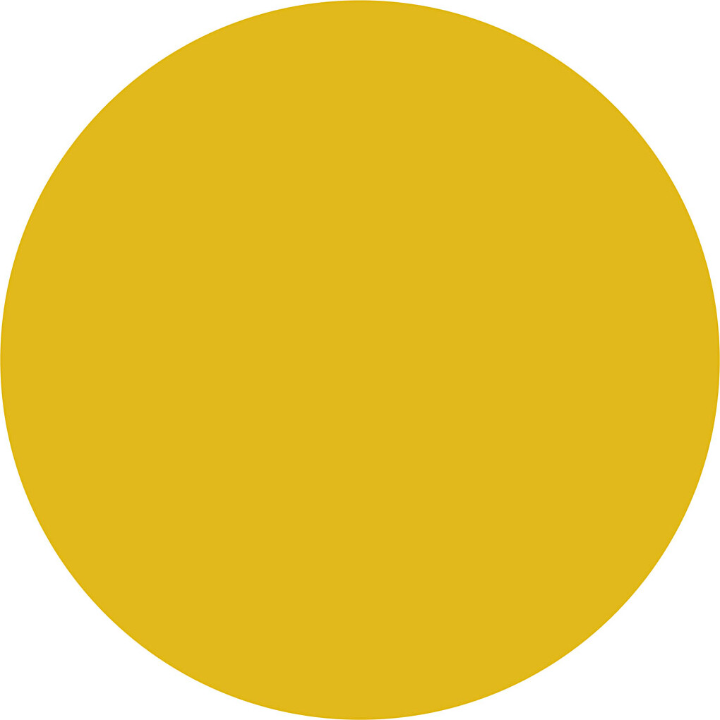 Tekstilmaling - Dækkende - Gul 250 Ml