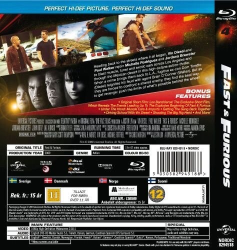 Fast And Furious 4 Blu Ray Film → Køb Billigt Her Guccadk