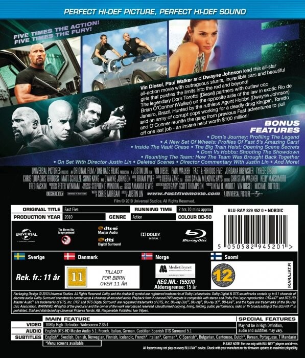 Fast And Furious Blu-Ray Film → Køb billigt her
