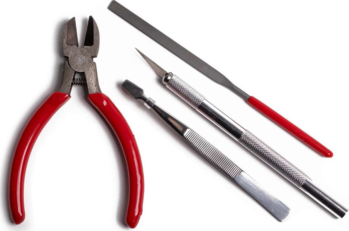Humbrol - Værktøj Til Modelbygning - Modellers Tool Set - 4 Dele