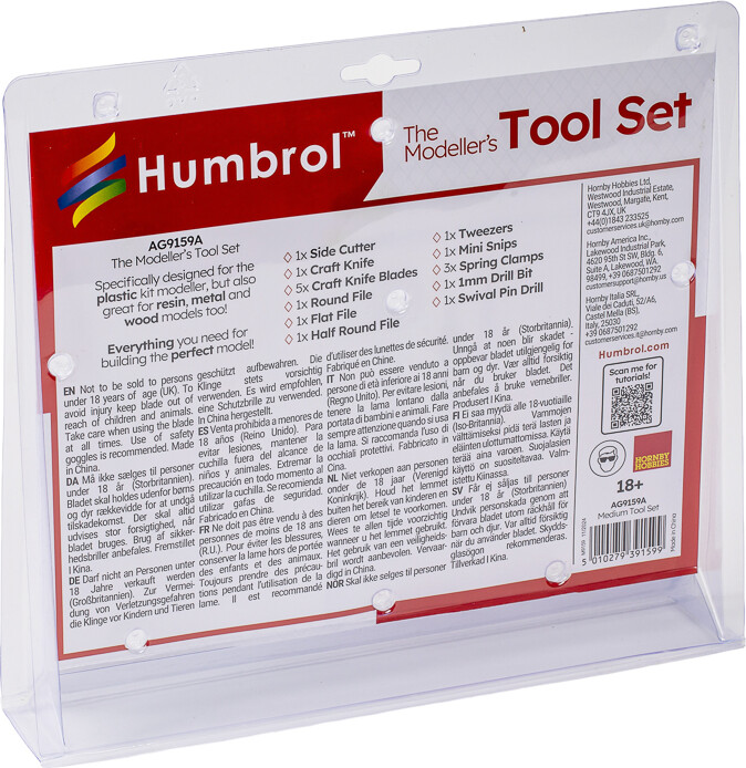 Humbrol - Værktøj Til Modellering - Modellers Tool Set - 13 Dele