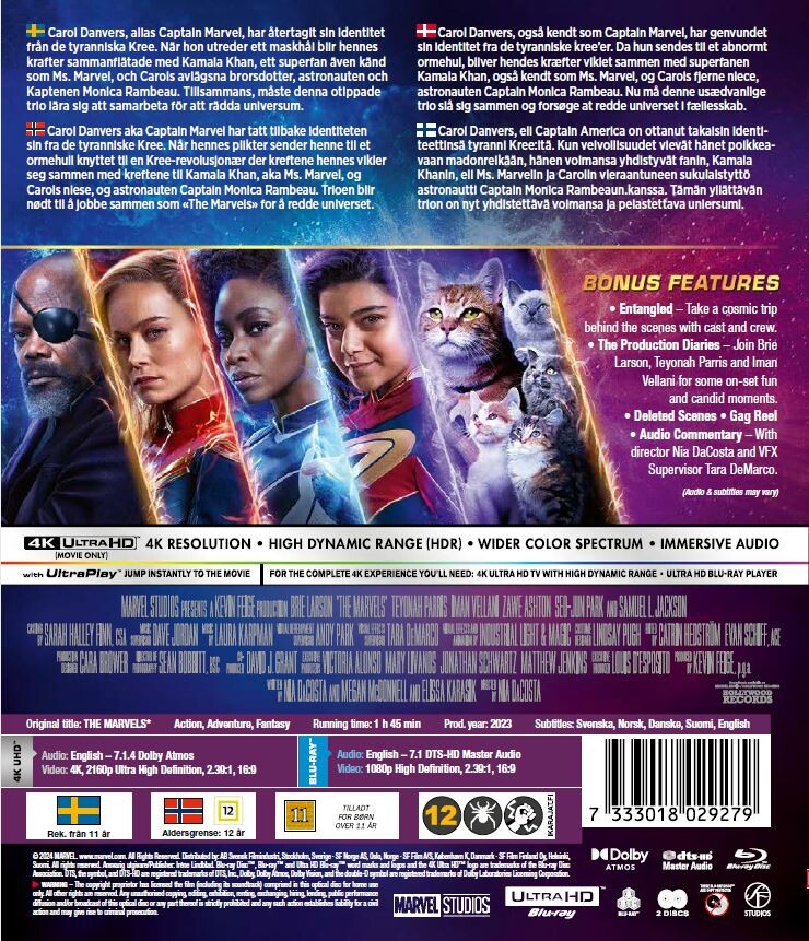 The Marvels 4K Ultra Hd Blu-Ray Film → Køb Billigt Her - Gucca.dk