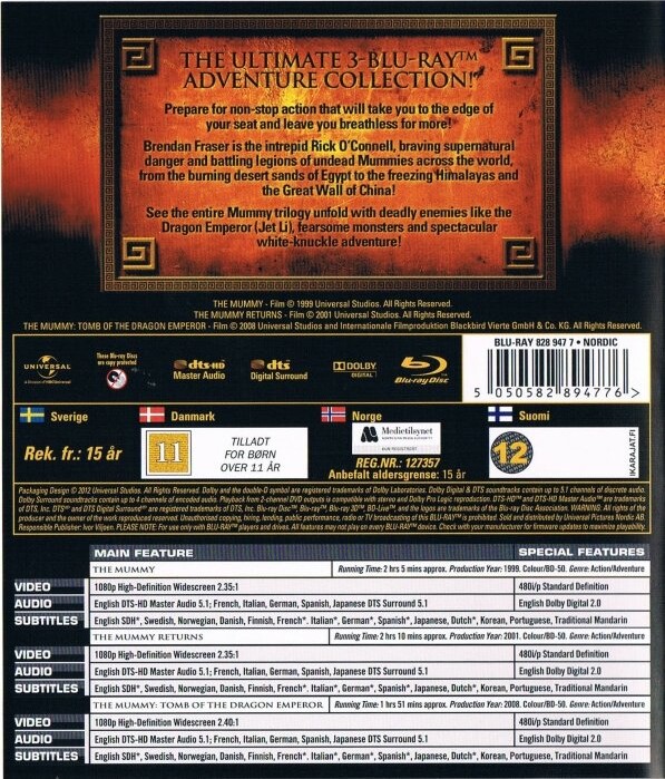 The Mummy The Mummy 2 The Mummy 3