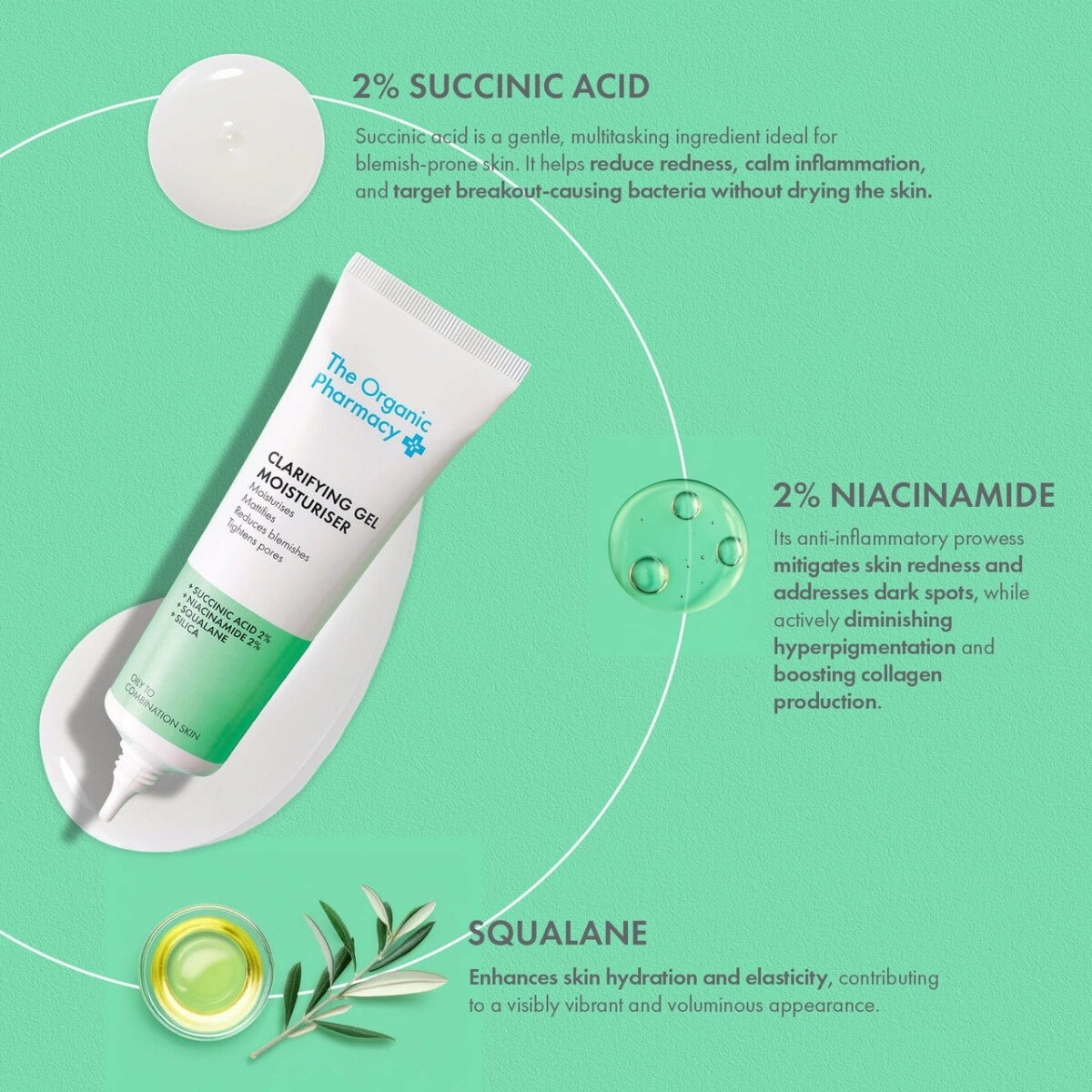 The Organic Pharmacy - Clarifying Gel Moisturiser 40 Ml