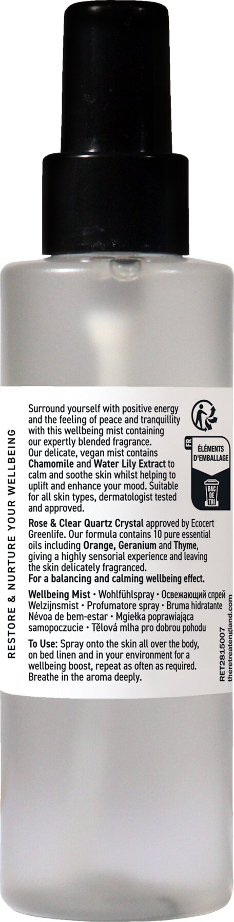 The Retreat - Energising Wellbeing Mist - 150 Ml