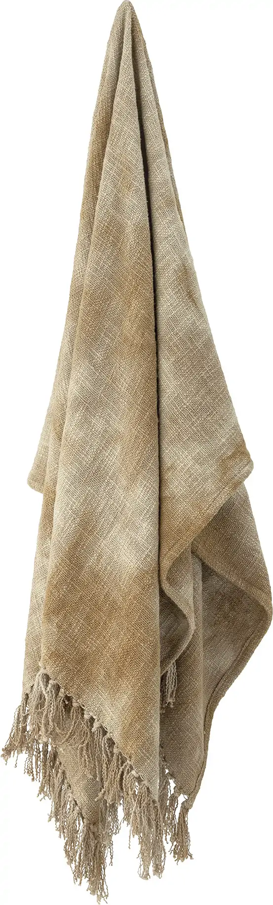 Bloomingville - Thelma Plaid - Gul - Bomuld - 150X125 Cm