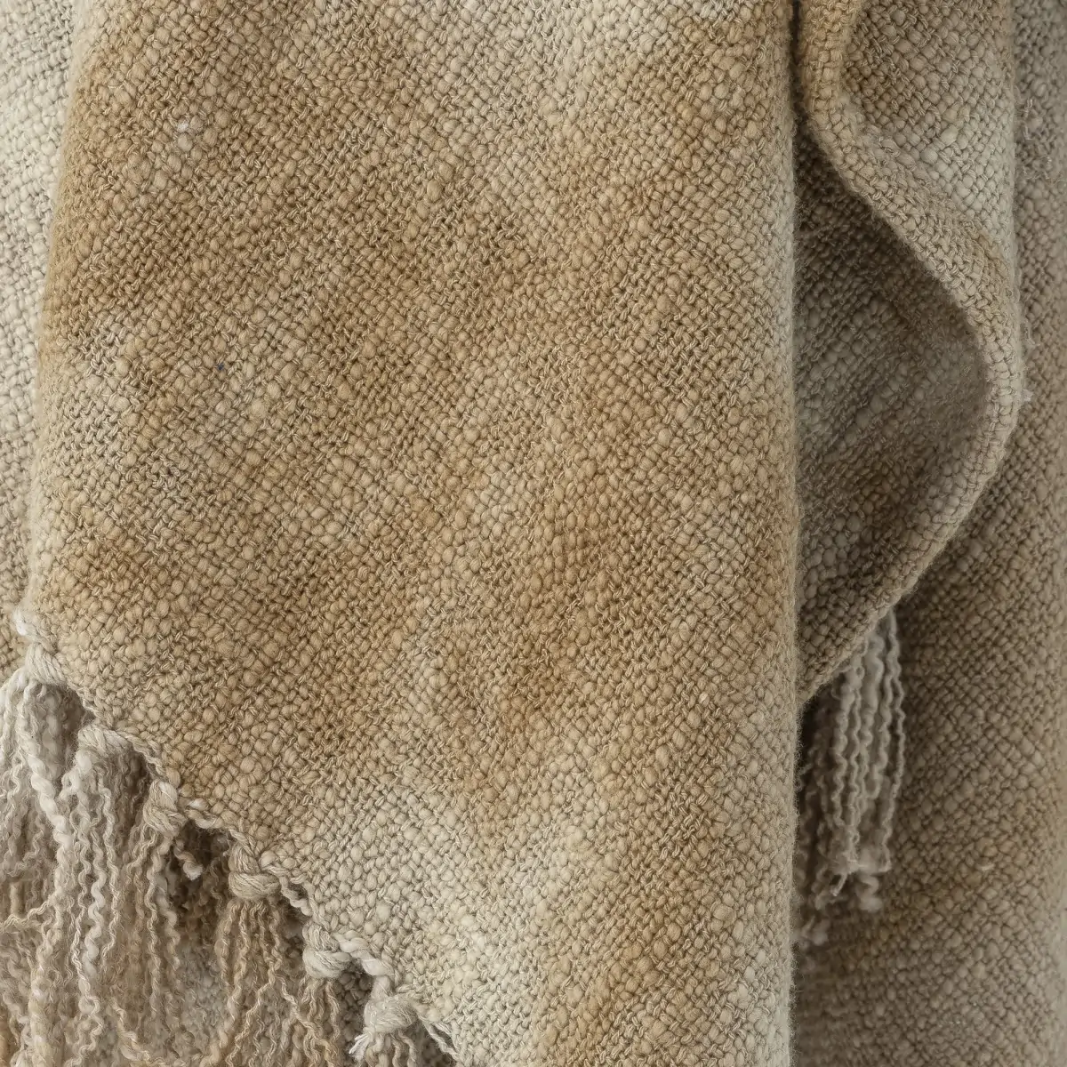 Bloomingville - Thelma Plaid - Gul - Bomuld - 150X125 Cm