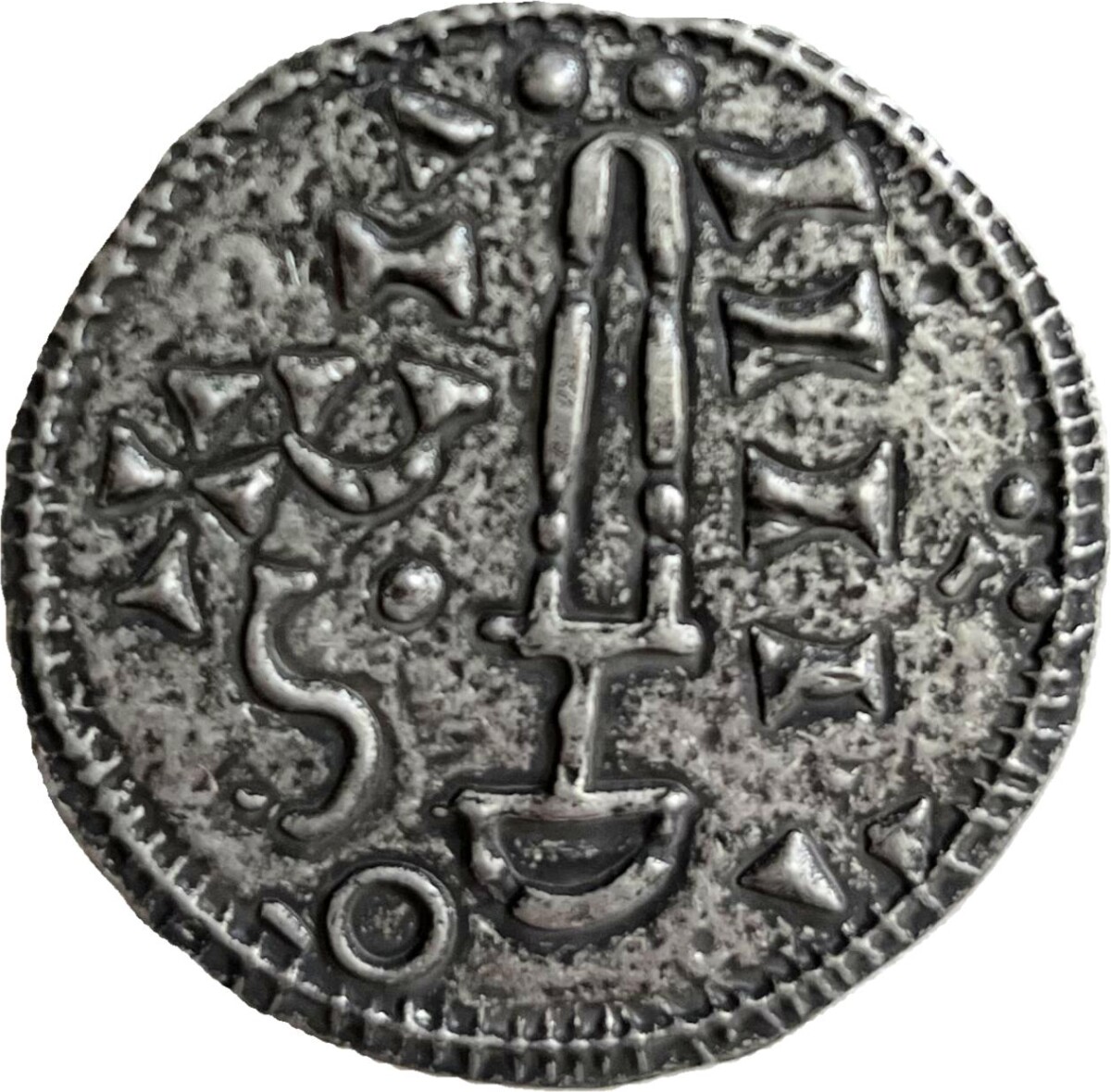 Liontouch - Viking Legetøjsmønt - Thorshammer - Sølv