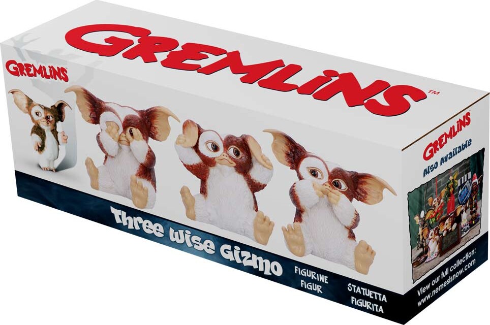 Gremlins - Three Wise Gizmo Figur - 8 2 Cm - Nemesis Now